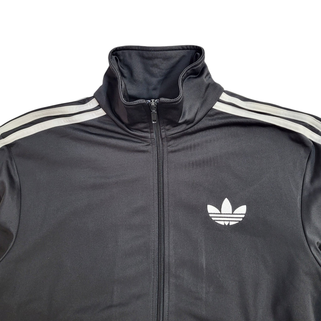 Adidas Black Full Zip Sports Modern Tracksuit Top Jacket UK Men's Size S