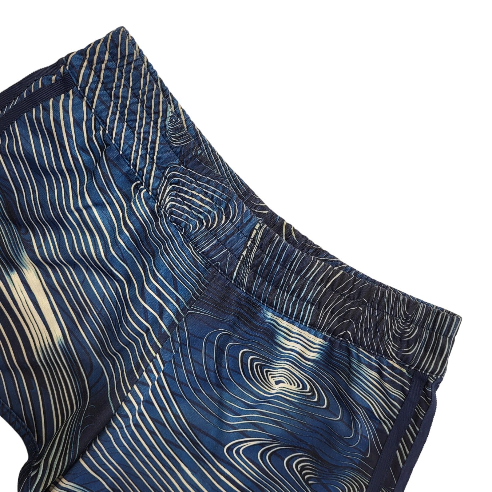 Adidas Vintage Y2K  Blue Abstract Sorts Gym Shorts Uk Women's Size 10 W28
