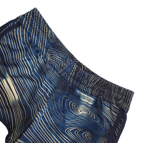 Adidas Vintage Y2K  Blue Abstract Sorts Gym Shorts Uk Women's Size 10 W28
