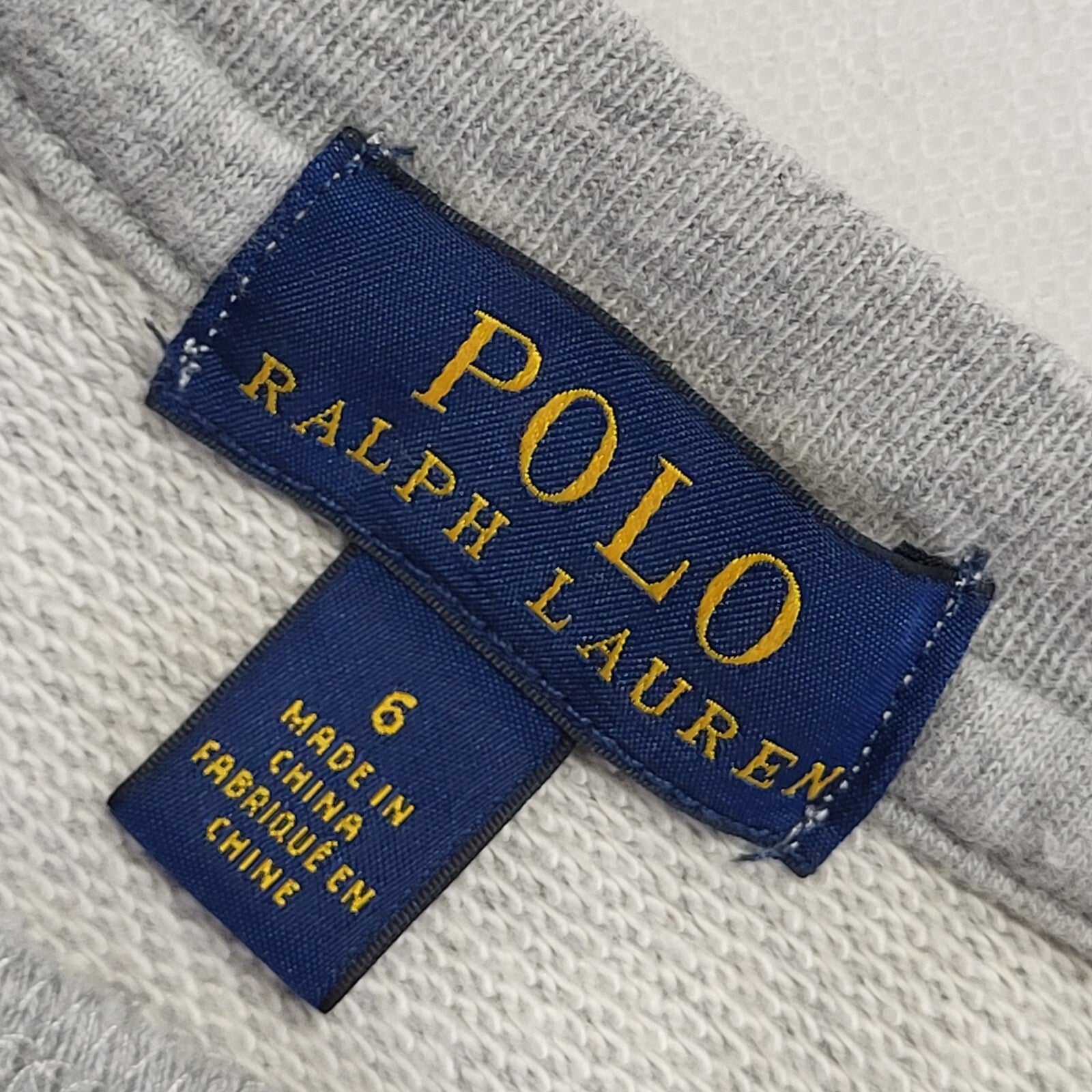 Polo Ralph Lauren Grey Crew Neck Sweatshirt Uk Kids Age 6 Years