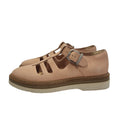 Clarks Zante Freya Pink Leather Vintage Buckle Flat Shoes Uk Girl's Size 3.5