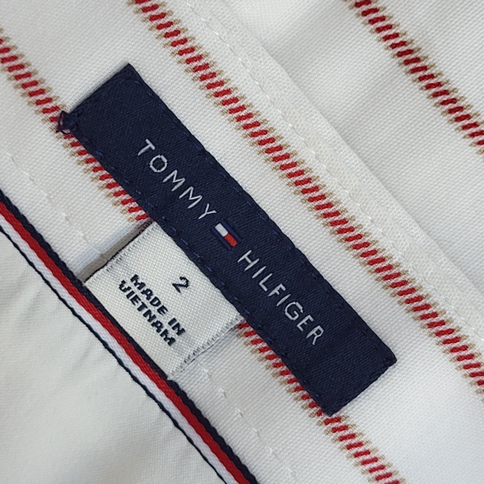 Tommy Hilfiger Y2K Red & White Striped Button Dress UK BNWT Women's Size 6
