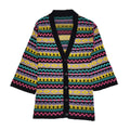 Vintage 80's Multicoloured Button Front Cardigan UK Womens Size 6