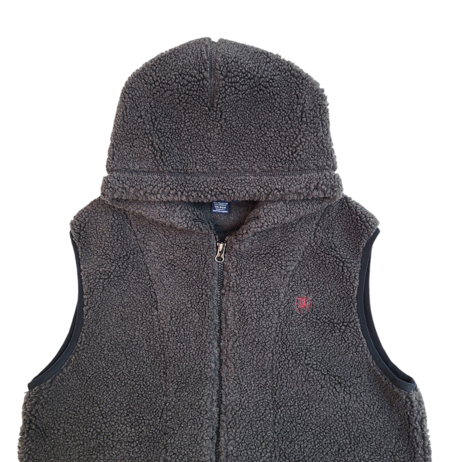 Gymphlex Vintage Y2k Grey Fleece Hooded Gilet Uk Men's Size XL
