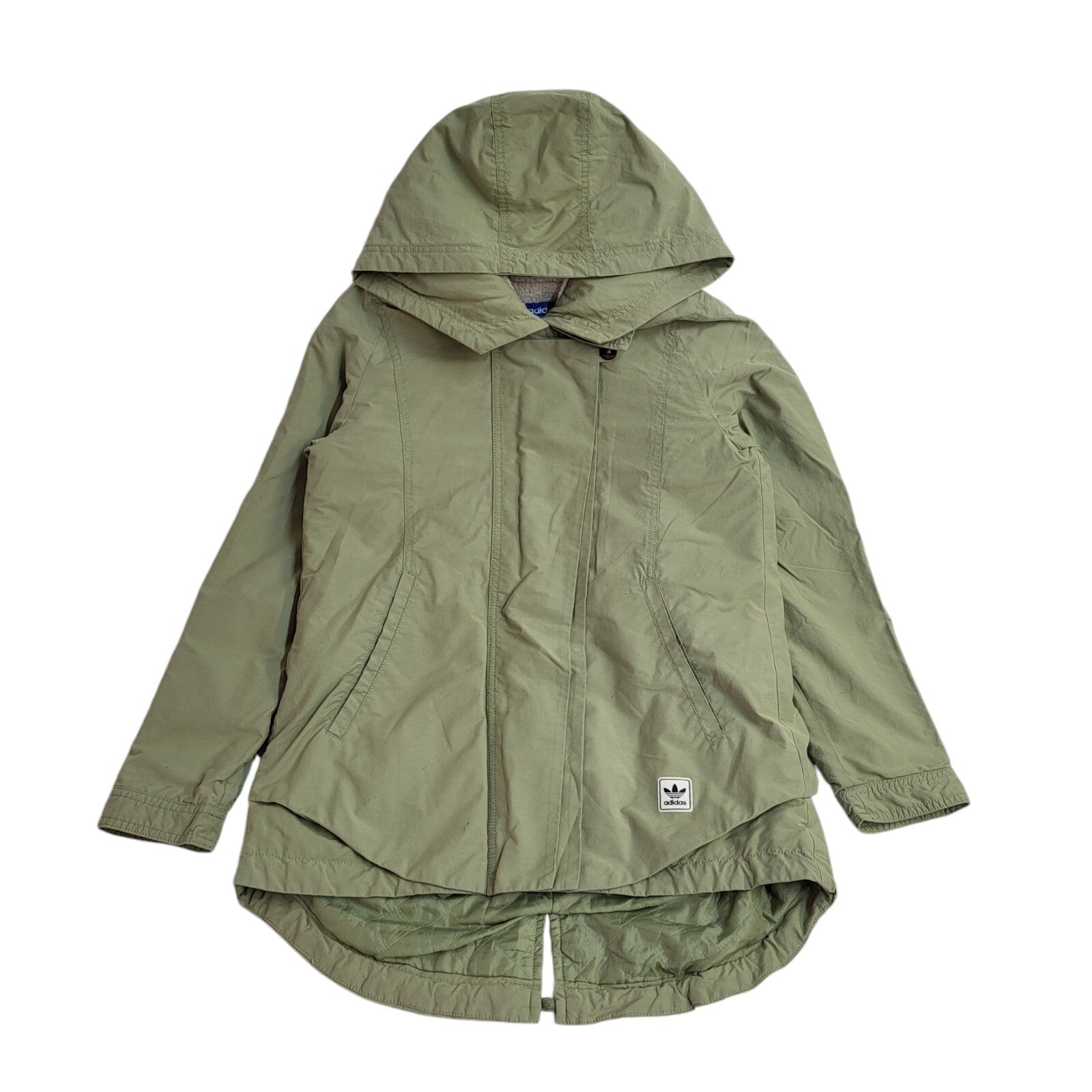 Adidas Green Y2k Sports Hooded Jacket UK Women's Size 8