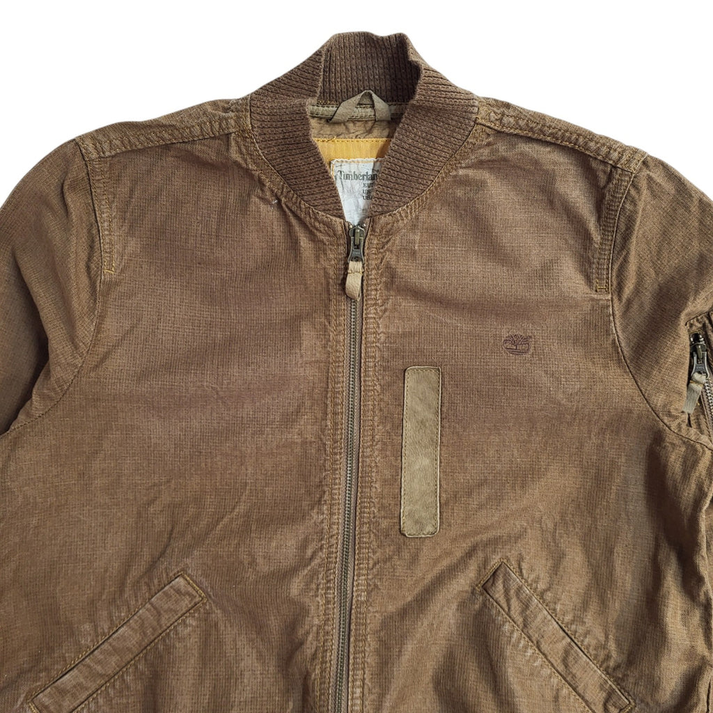 Timberland 90s Brown Zipped Jacket Uk Women's Size 12