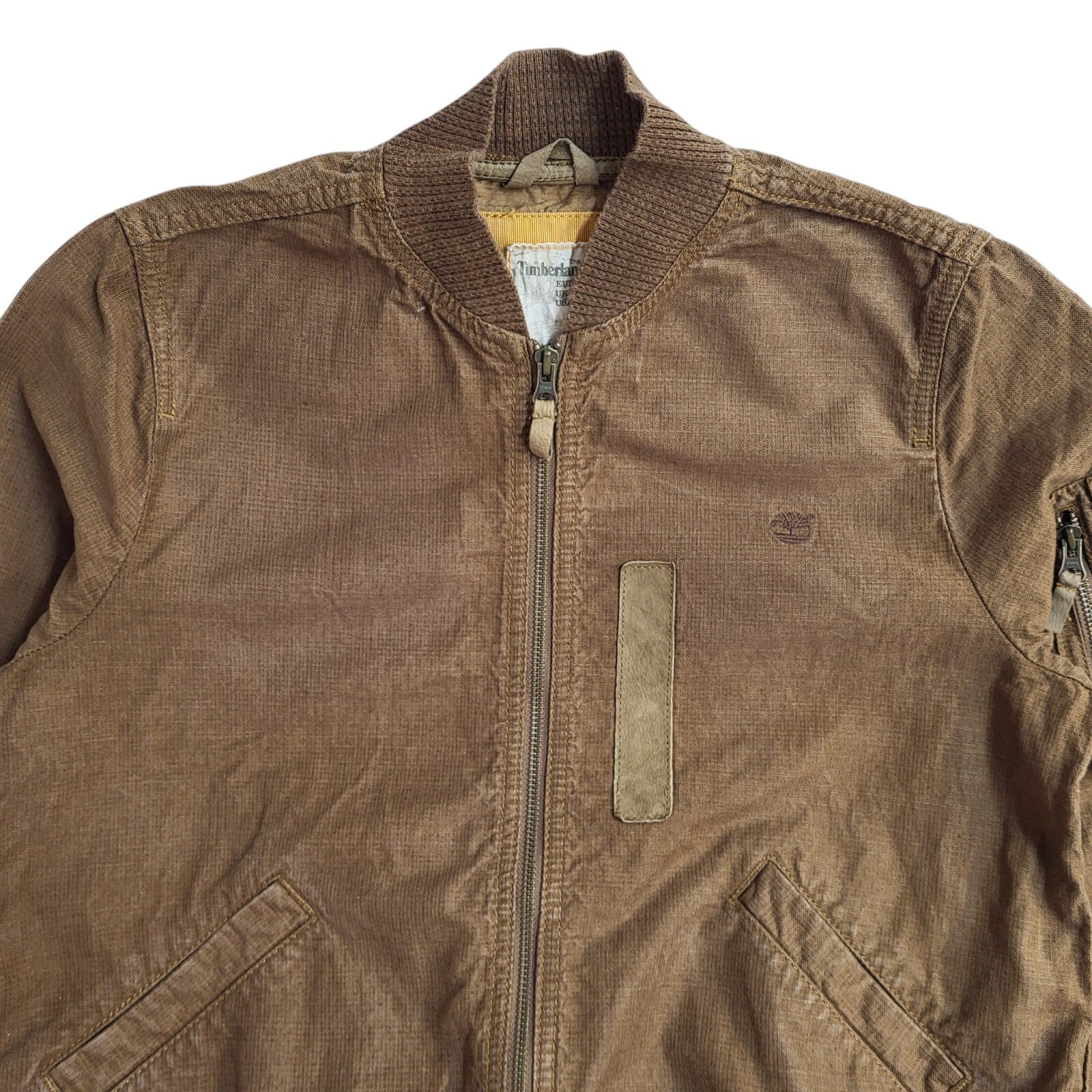 Timberland 90s Brown Zipped Jacket Uk Women's Size 12