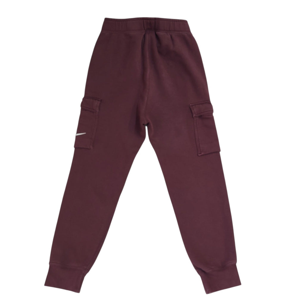 Nike Tracksuit Bottoms Burgundy Cotton Skinny Uk Women's Size XS W24 L25