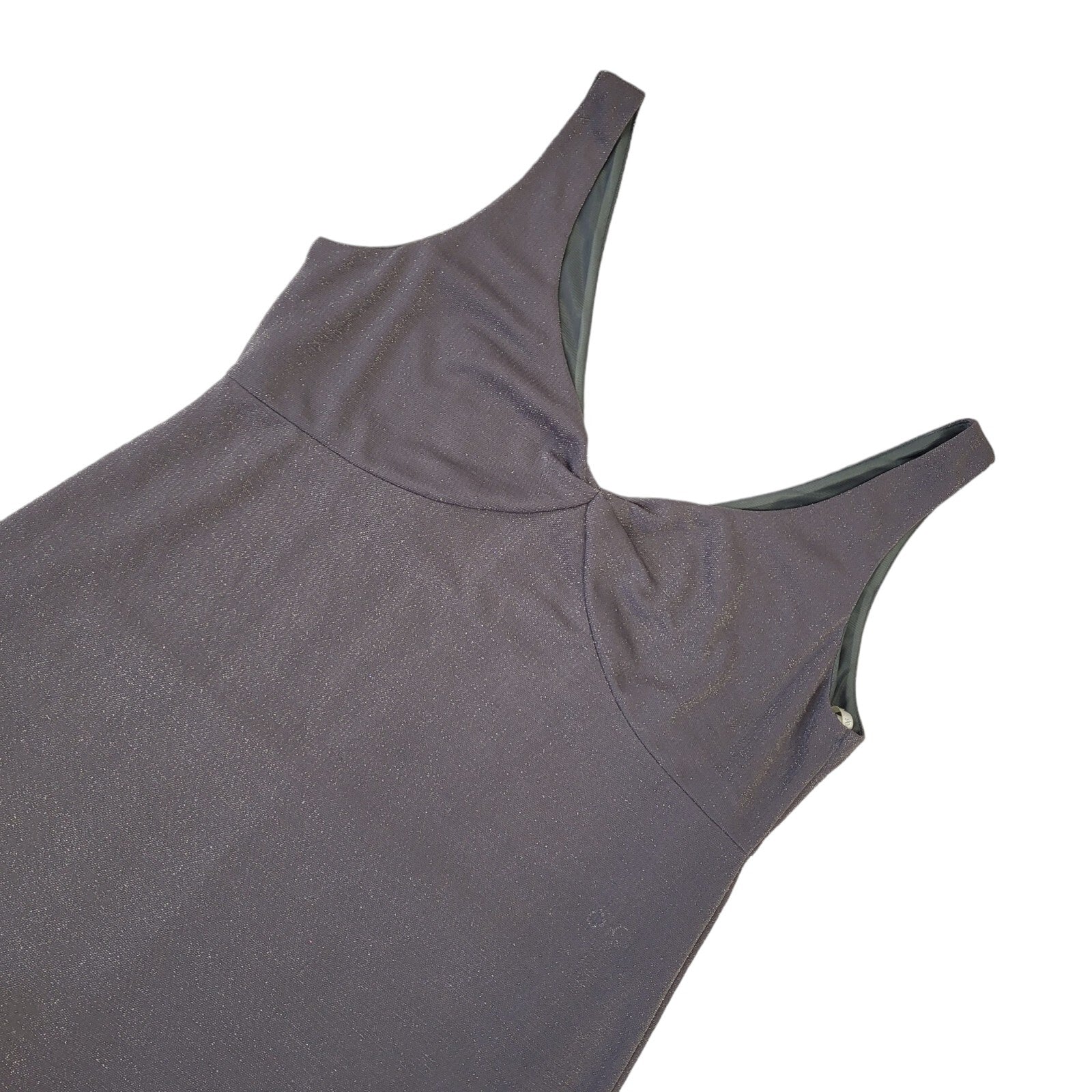 Dorothy Perkins Vintage 90s Grey Sleeveless Dress Uk Women's Size 18