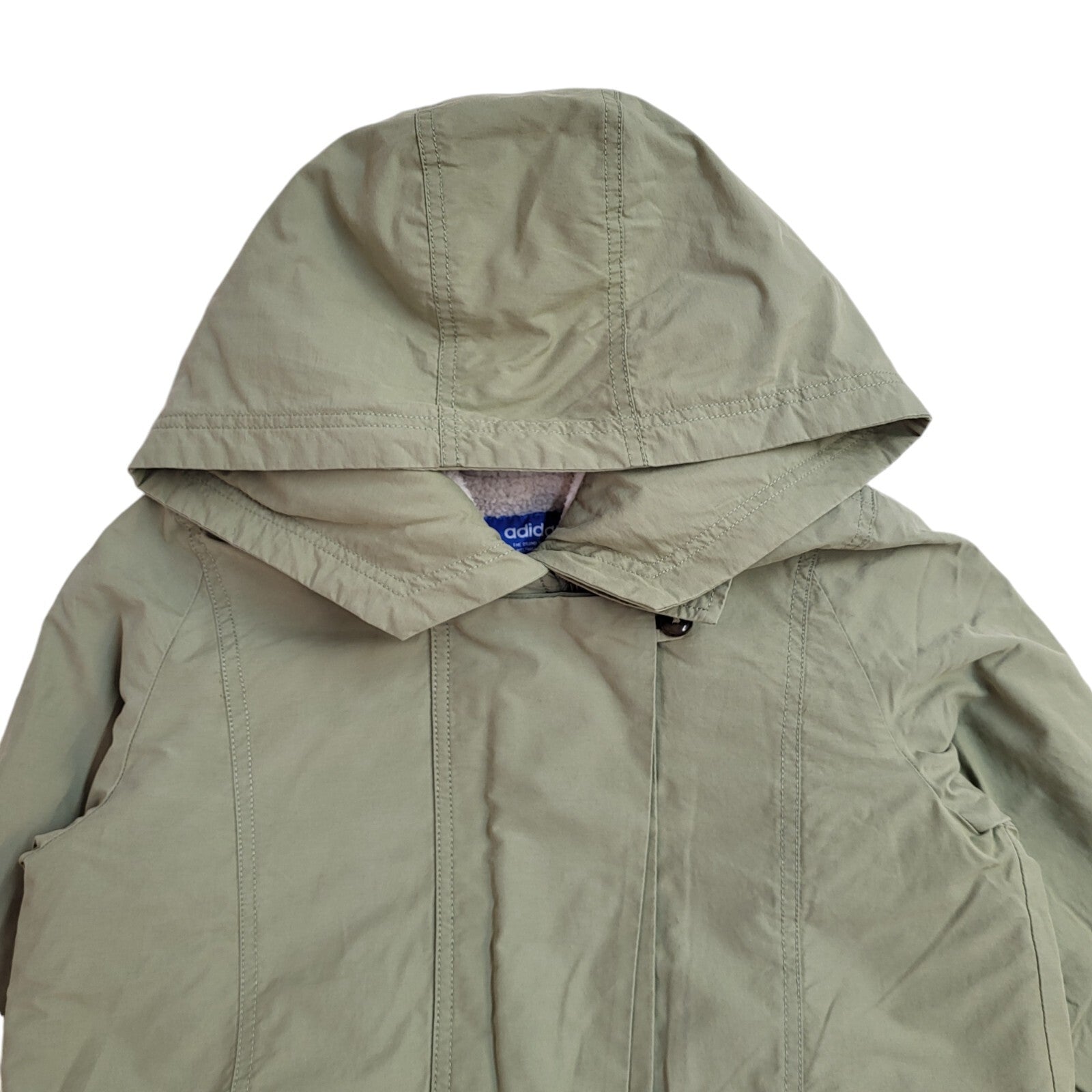 Adidas Green Y2k Sports Hooded Jacket UK Women's Size 8