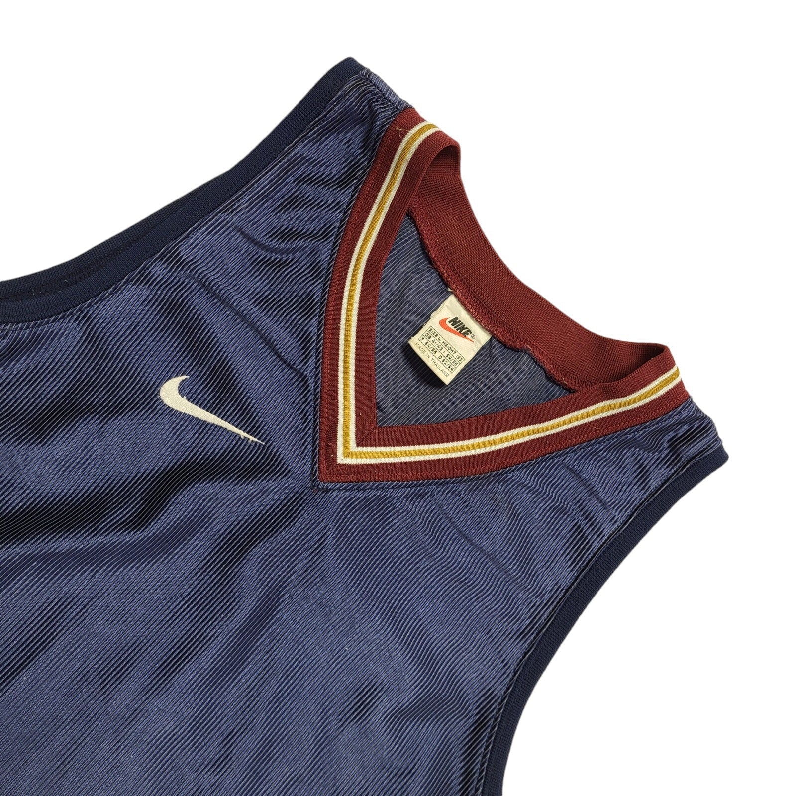 Nike Team Vintage 90's Blue Sports Sleeveless V-Neck Vest Top Mens Size L