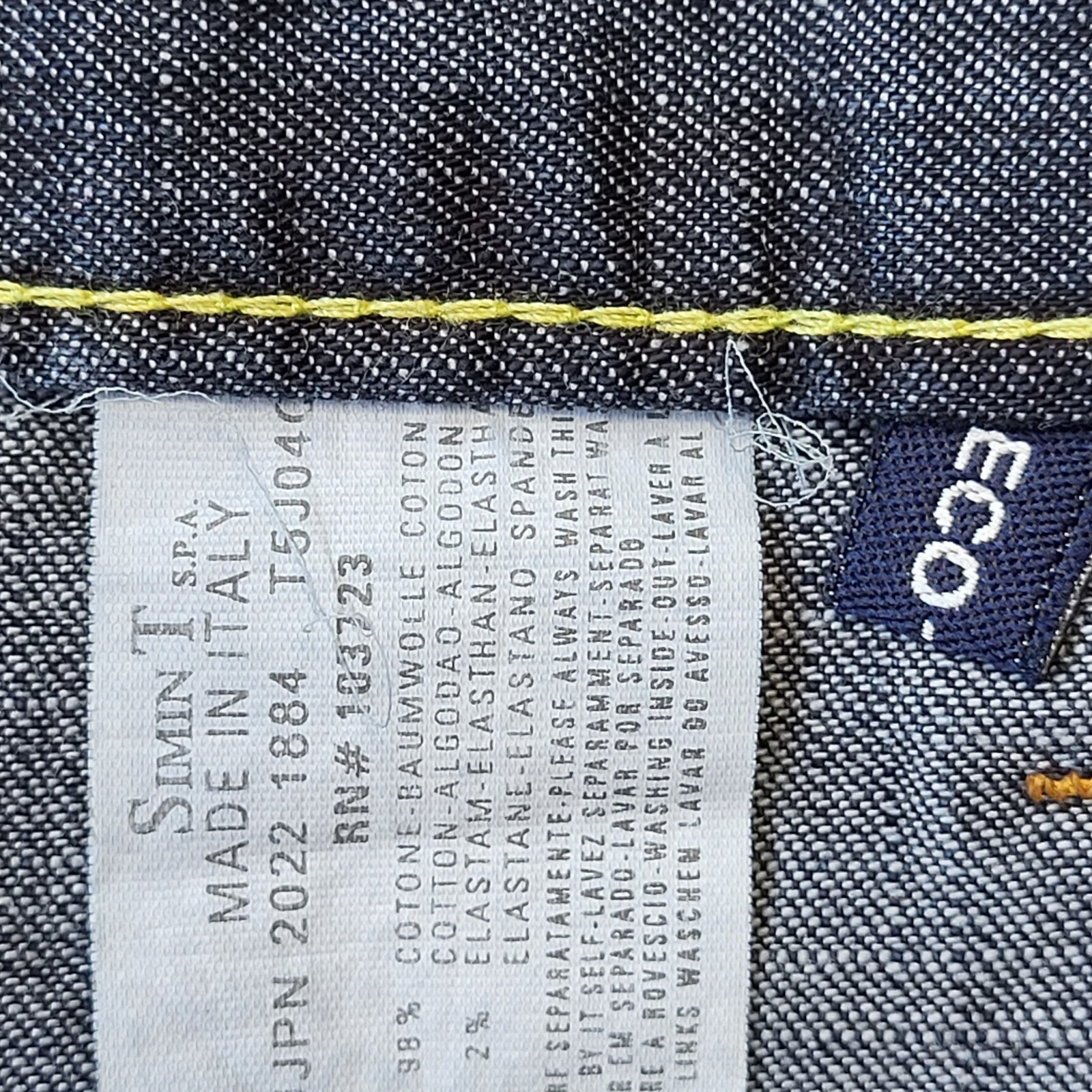Armani Jeans Y2K Blue Straight Leg Denim Jeans Women's Size S W26 L32