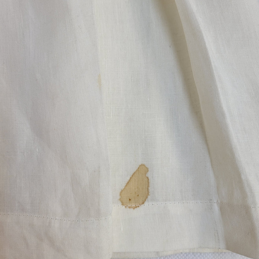 Burberry 90s Cream Skirt Pleated A-Line Knee Length Skirt Women's UK 8-10 W28