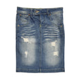 Cherokee Vintage 90's Blue Knee Length Denim Skirt Women's UK 8-10 W27 (USA 6)