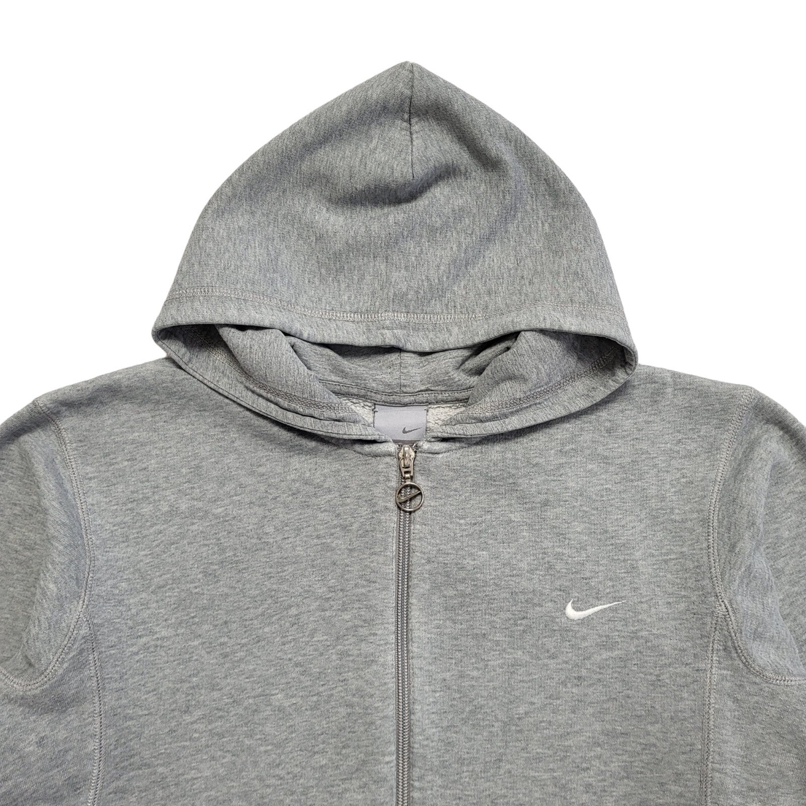 Nike Vintage 90's Grey Full Zip Sports Hoodie Womens UK Size L