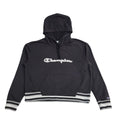Champion Y2K Black Drawstring Sports Hoodie UK Women's Size XXL