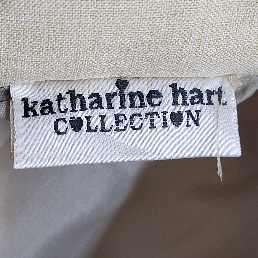Katherine Hart Jacket Y2k Beige Short Sleeve UK Women's Size XL 14