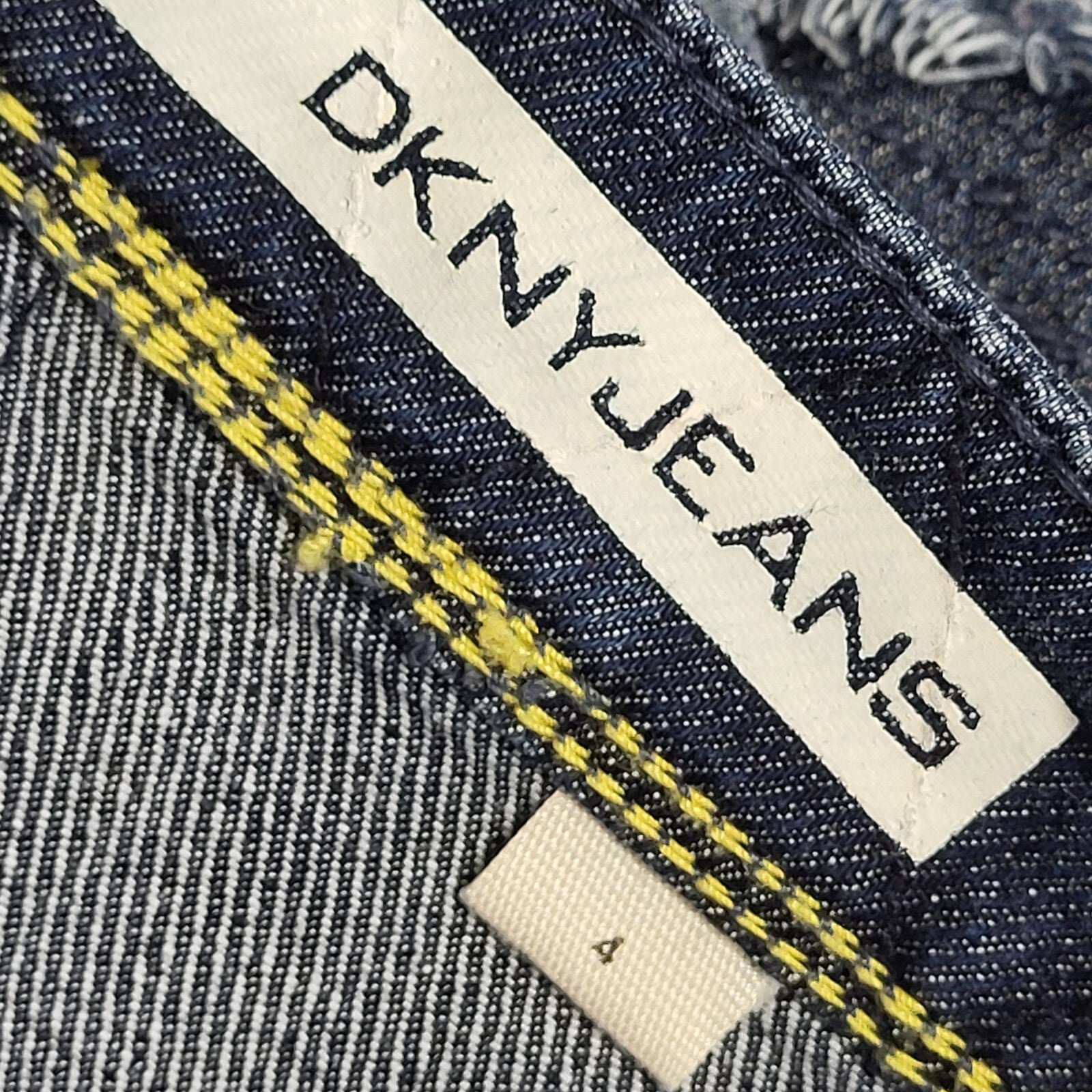 DKNY Vintage 90's Blue Short Denim Skirt Womens UK 12 W30