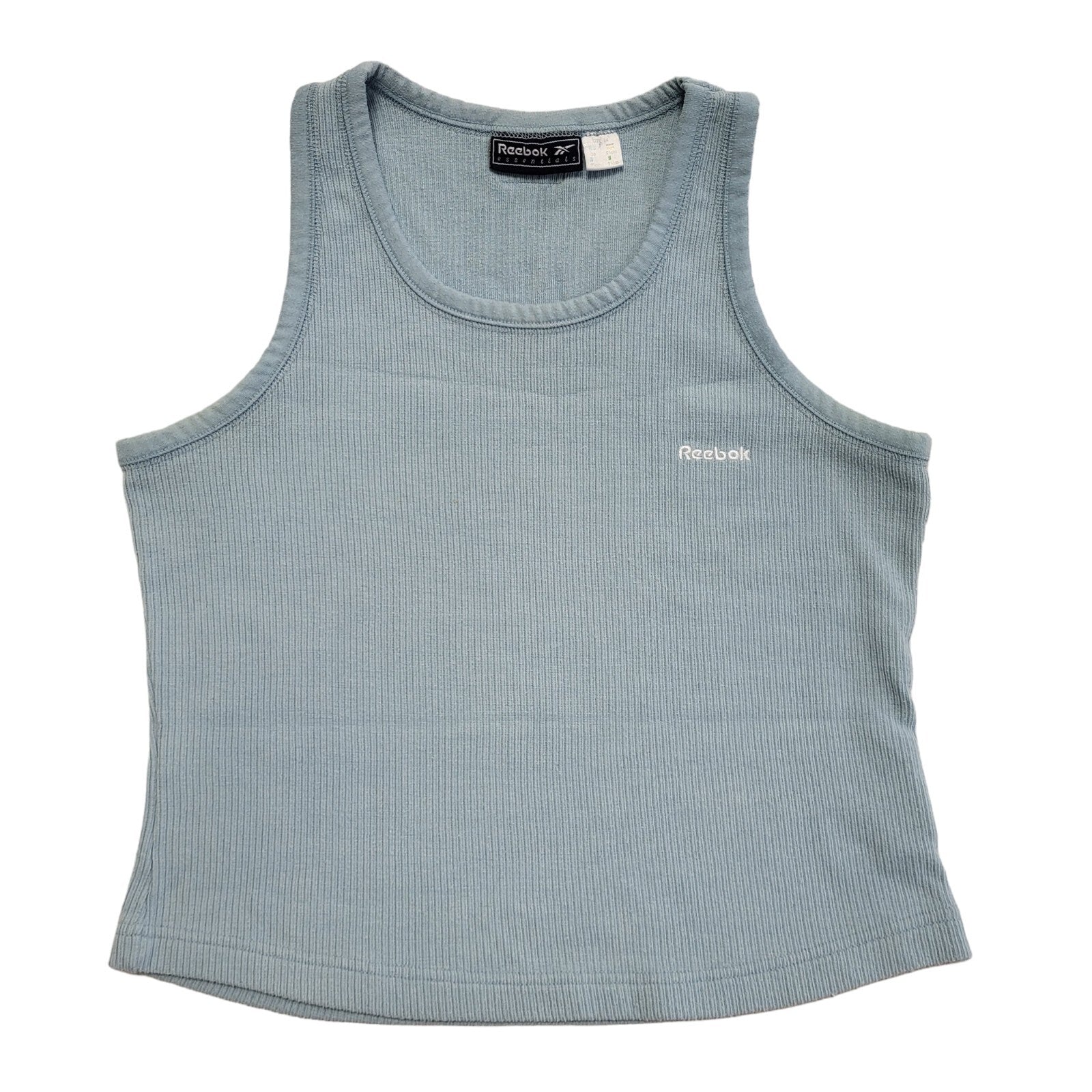 Reebok Vintage 90's Blue Sleeveless Tank Top Womens UK Size 14