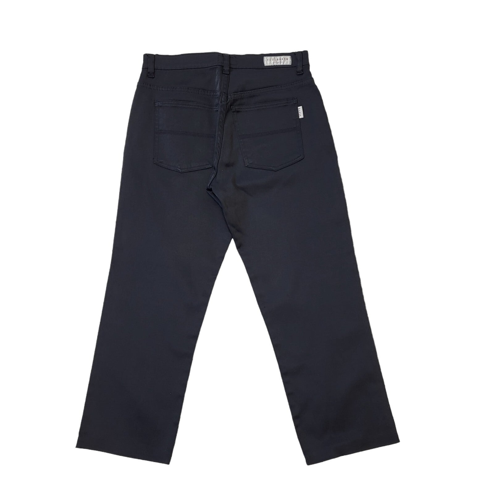 Ted Baker Black Cropped Smart Casual Trousers Women's Size 8 W26 L23