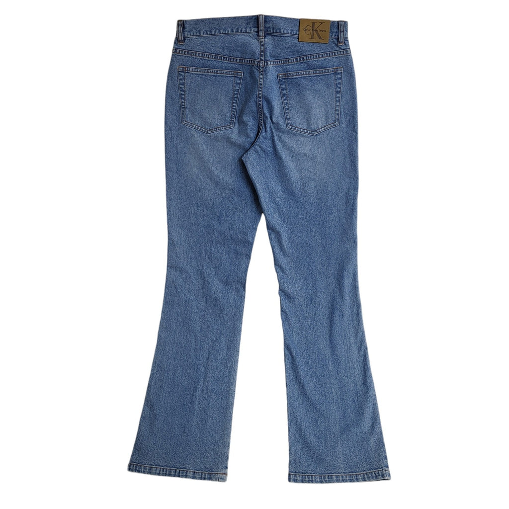 Calvin Klein 90s Mid Blue Bootcut Denim Jeans Uk Women's Size 8 W26 L32