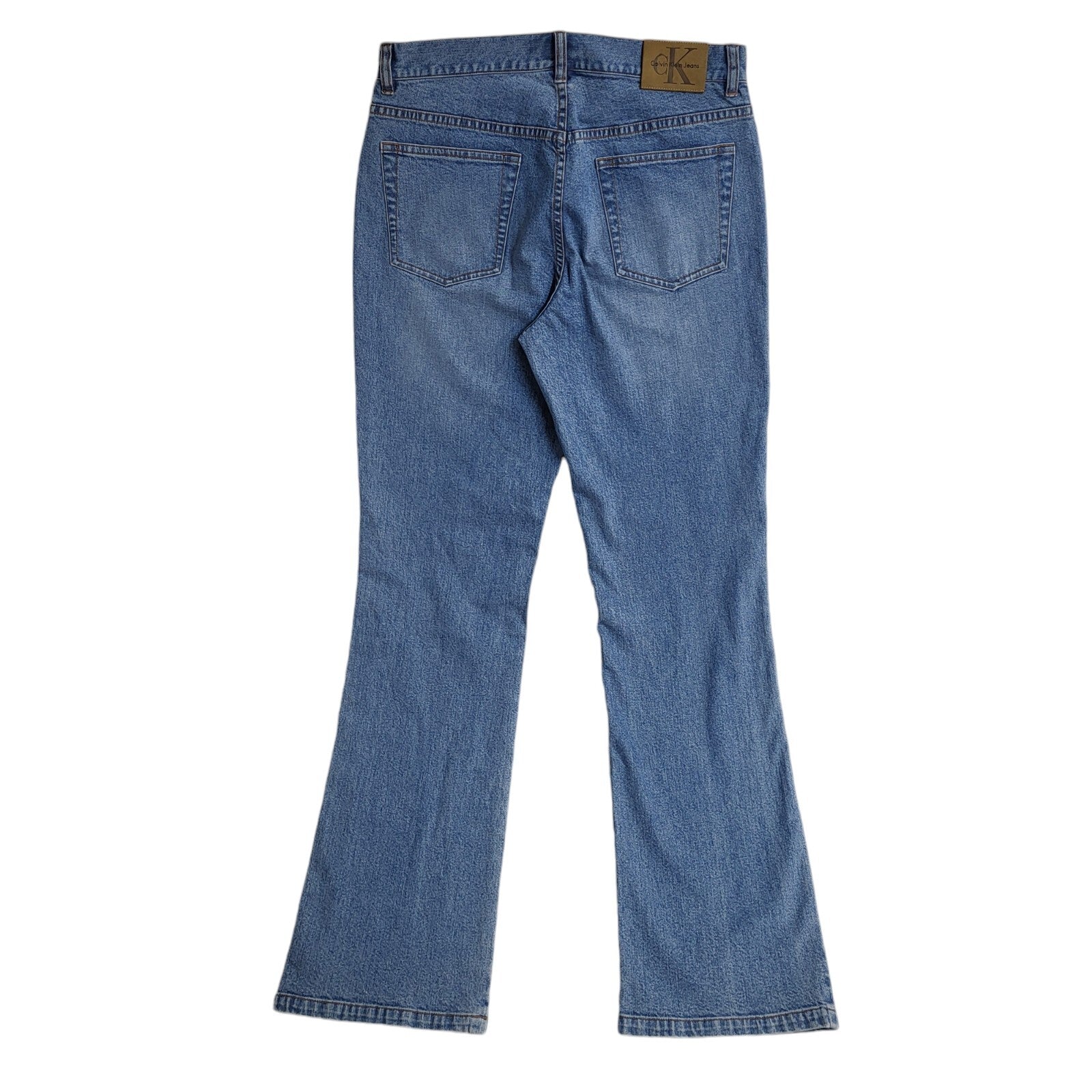 Calvin Klein 90s Mid Blue Bootcut Denim Jeans Uk Women's Size 8 W26 L32