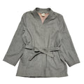 Madox 90s Vintage Grey Belted Wool Blend Casual Jacket Uk Women's Size 20