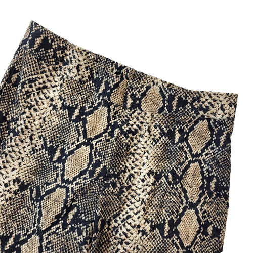 AX Paris Snake Print Flared Trousers Women's Size 8 W26 L32 BNWT