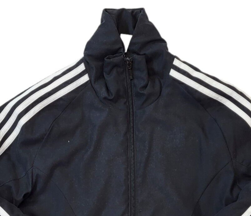 Adidas Y2K Vintage Black Zip Up Sports Jacket Women's Size 10