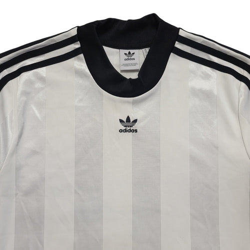 Adidas Vintage Y2K White Striped Long Sleeve T-Shirt Womens UK Size 10