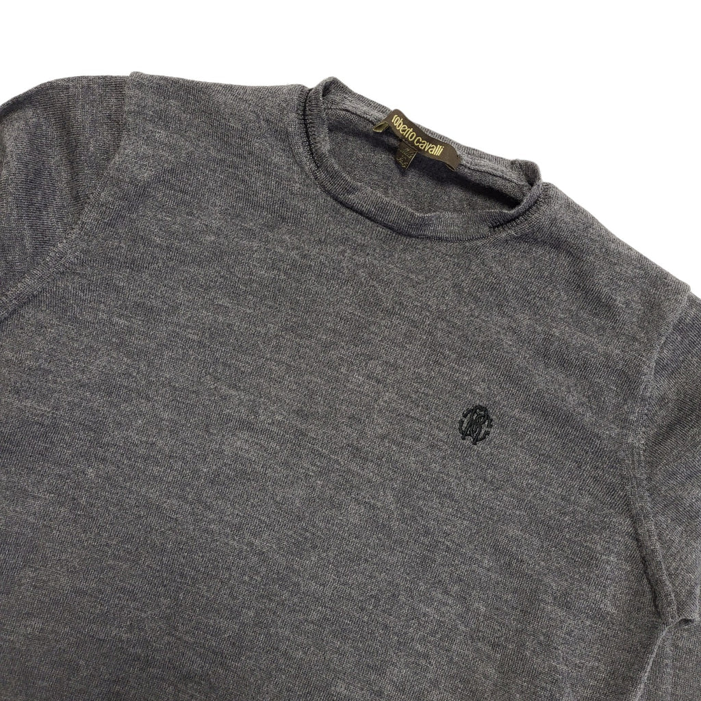 Roberto Cavalli Grey Round Neck Jumper Women's Size Small