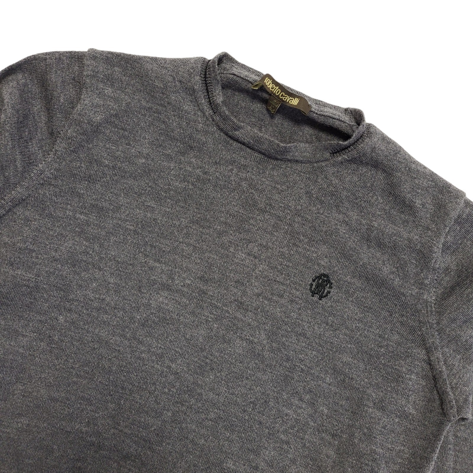 Roberto Cavalli Grey Round Neck Jumper Women's Size Small