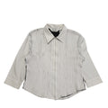 Mara Y2k White Zipped 3/4 Sleeve Shirt Uk Women's Size XL