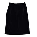 Essence Vintage 80s Black Velvet Skirt Women's Size 14 W31