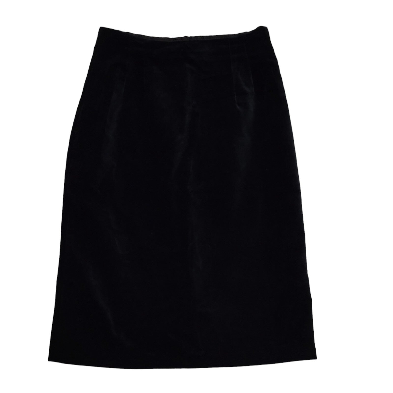 Essence Vintage 80s Black Velvet Skirt Women's Size 14 W31