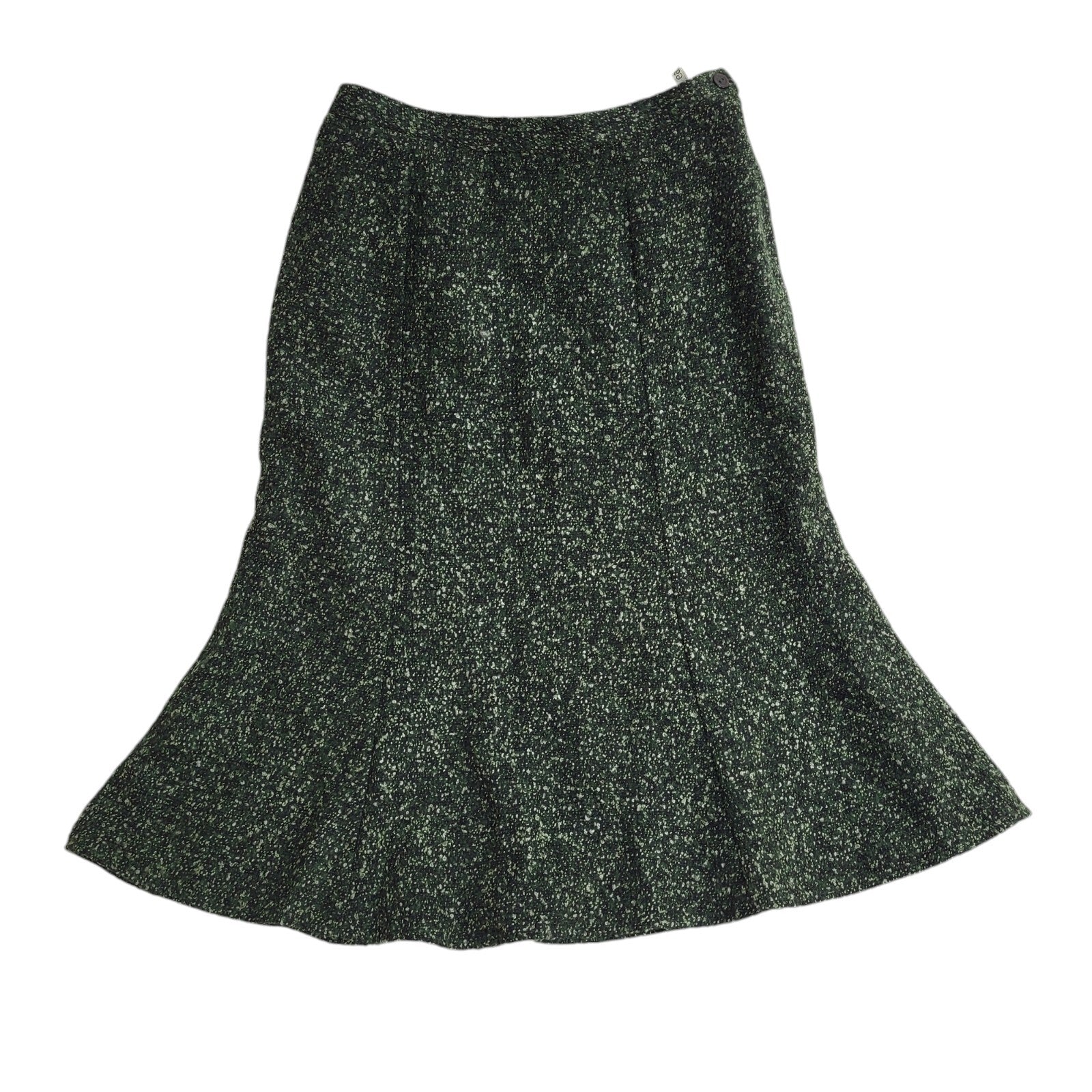 Eastex Vintage 80's Green A-Line Midi Skirt Women's Size 10 W28