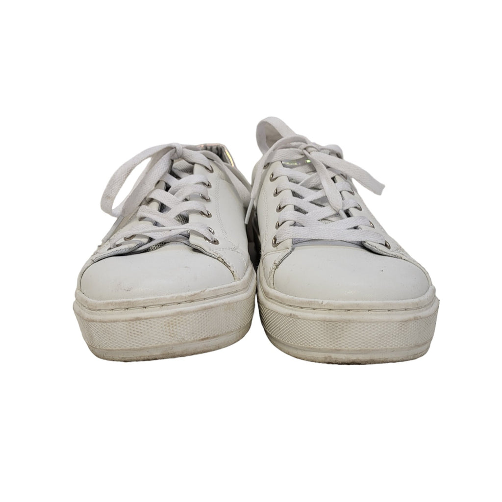 Replay White Canvas Lace-Up Sports Trainers Women's Uk Size 6