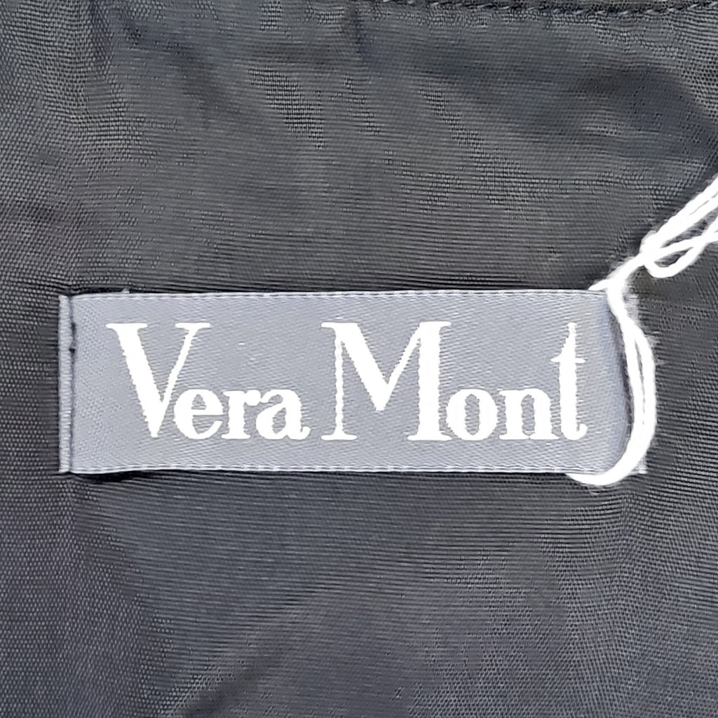 Vera Mont Black & Gold Abstract Cropped Jacket UK Women's Size L