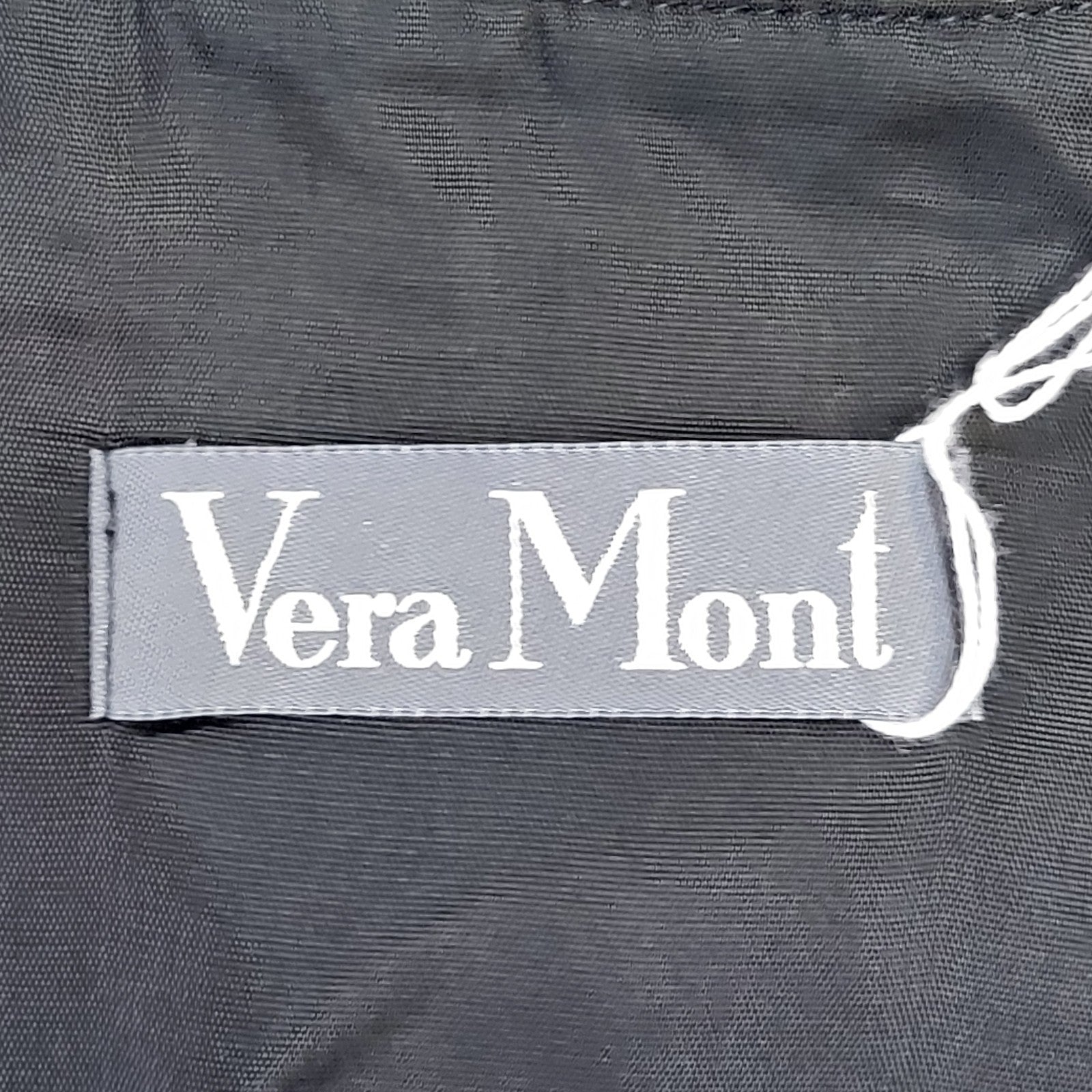 Vera Mont Black & Gold Abstract Cropped Jacket UK Women's Size L