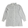 Marks and Spencer White 90's Long Sleeve Floral Embroidered Shirt Women's 14