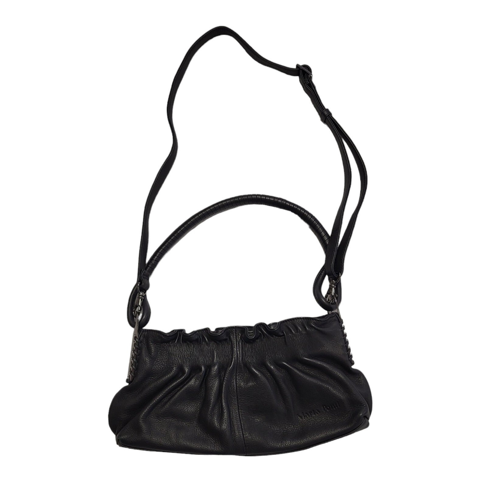 CB Grey Leather Hand Bag Uk Women's Size 10" x 7"