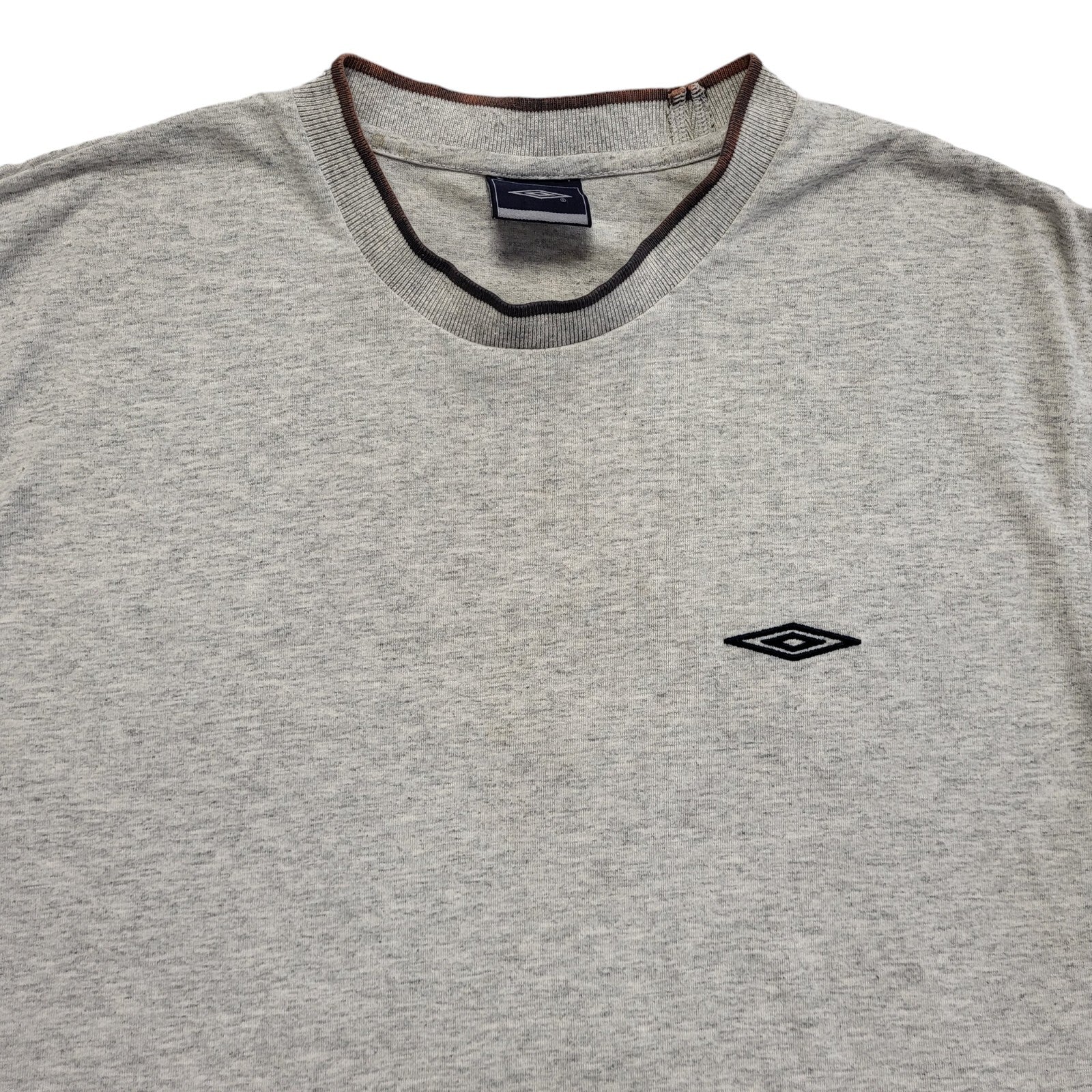 Umbro Vintage 90s Grey Short Sleeve T-Shirt Mens UK Size XL