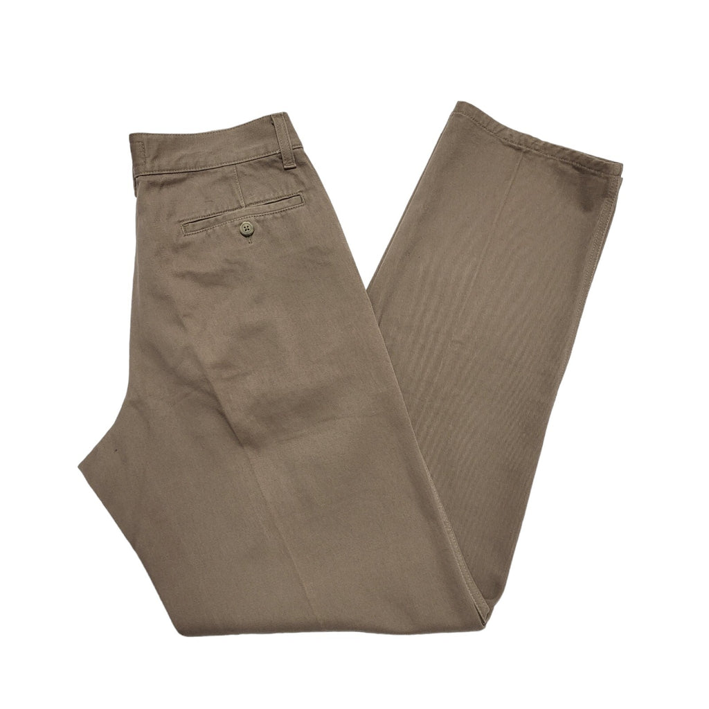 Armani Vintage 90's Mole Skin Tapered Beige Jeans UK Women's 10 W28 L31