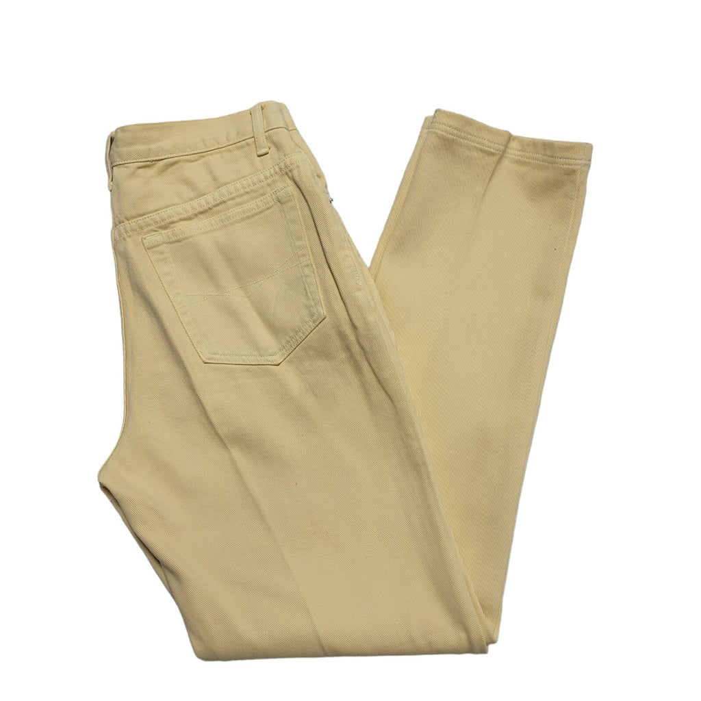 R.I Clothing Vintage 90's Yellow Tapered Jeans UK Women's 12 W30 L29