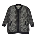 Sarah Dunnway Grey Black 80s Vintage Button Cardigan Uk Women's Size XL / XXL