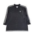 Adidas Black 90s Sports Sweatshirt V-Neck Checked Back UK Men's XXL