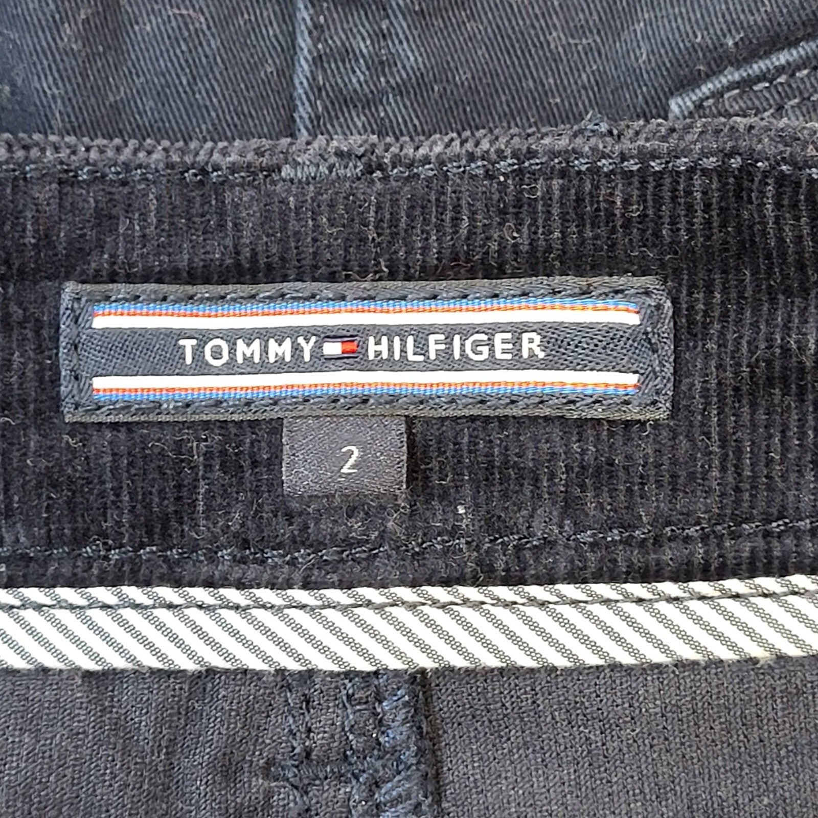 Tommy Hilfiger Corduroy Blue Mini Skirt Women's Size 10 W28