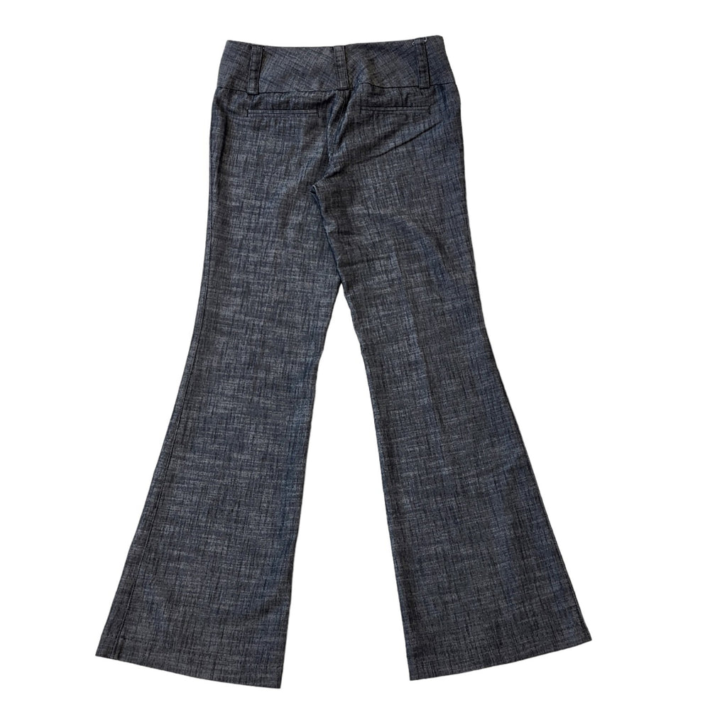 Stooshy Trousers Y2K Vintage Grey Bootcut Flare Trousers Women's Size 12 W30 L31