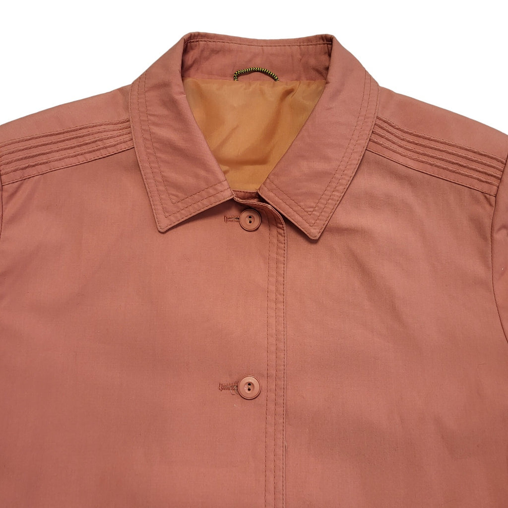 Dannimac Pink 90s Vintage Button Polyester Blend Jacket Uk Women's Size 14