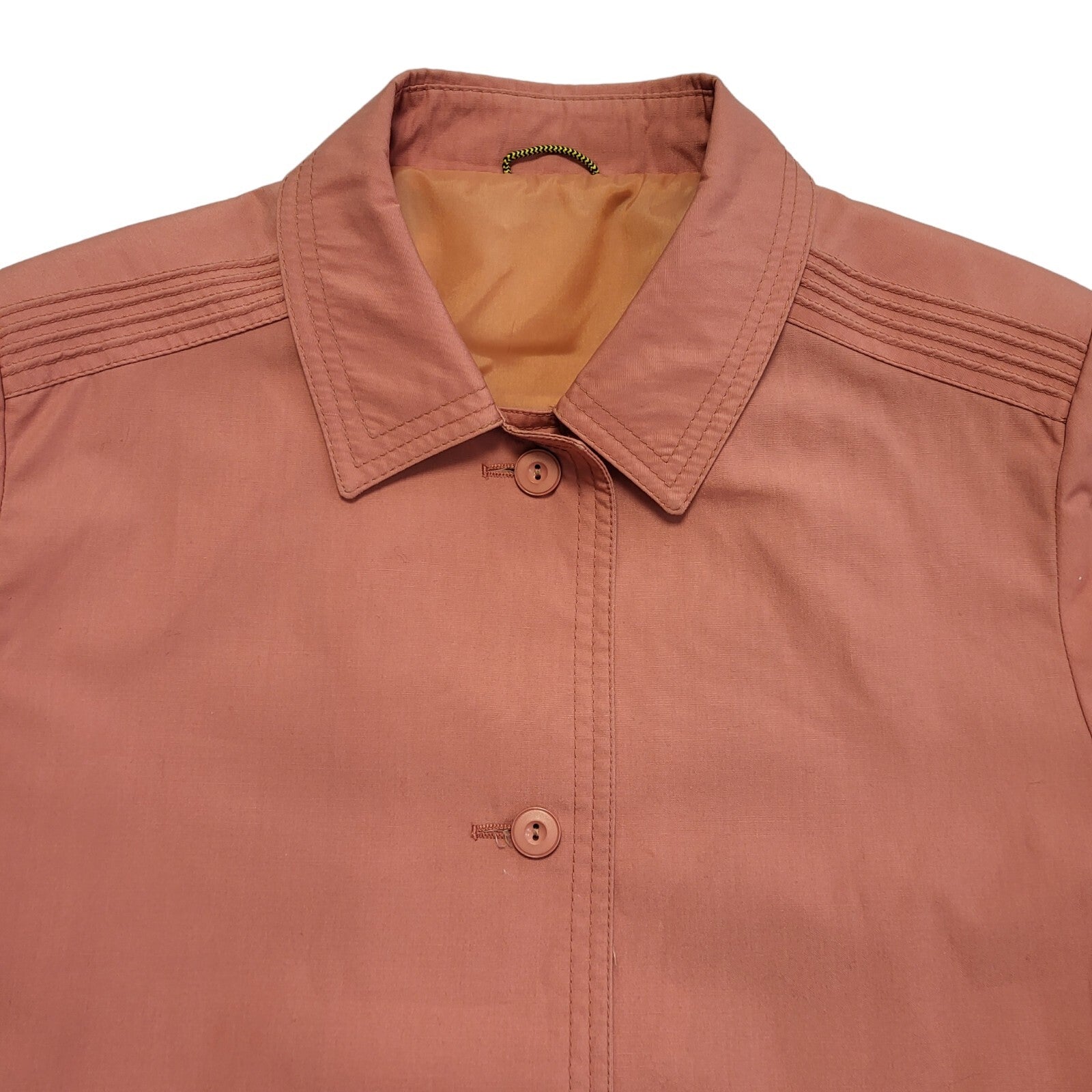 Dannimac Pink 90s Vintage Button Polyester Blend Jacket Uk Women's Size 14